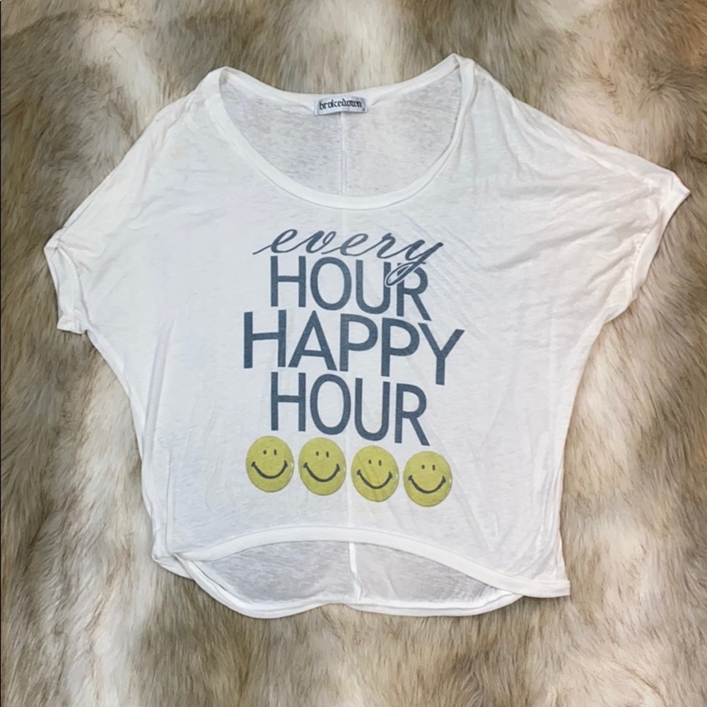 Brokedown ‘Every Hour Happy Hour’ Top, Small - Picture 3 of 10
